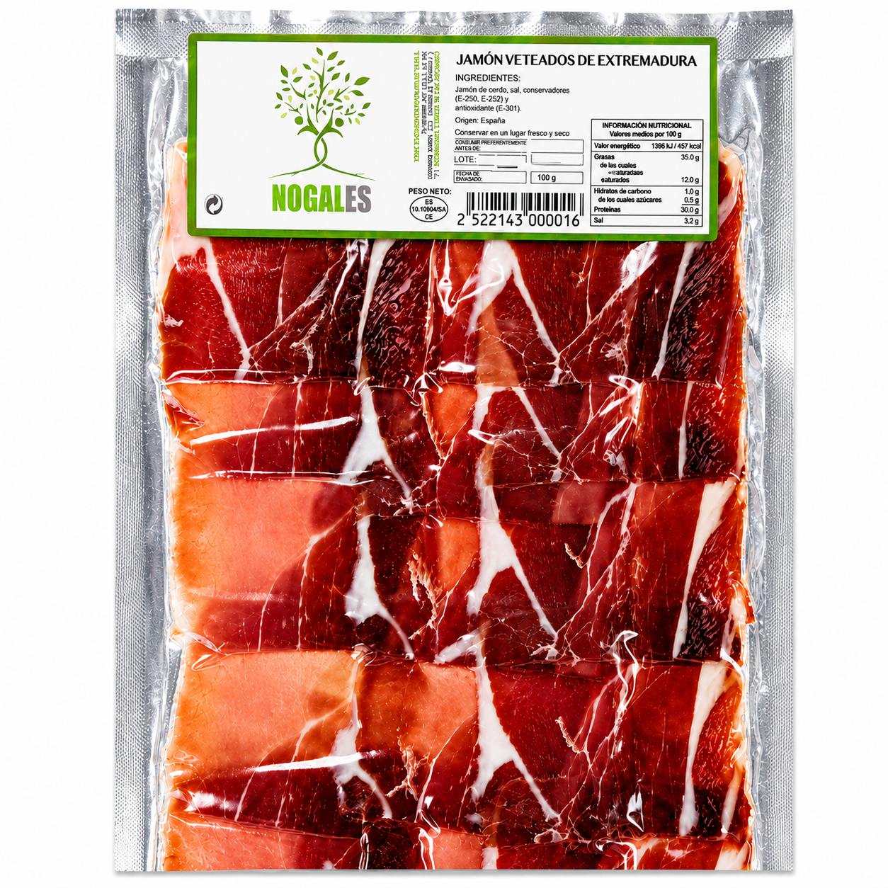 Jamón veteados de Extremadura- Nogales