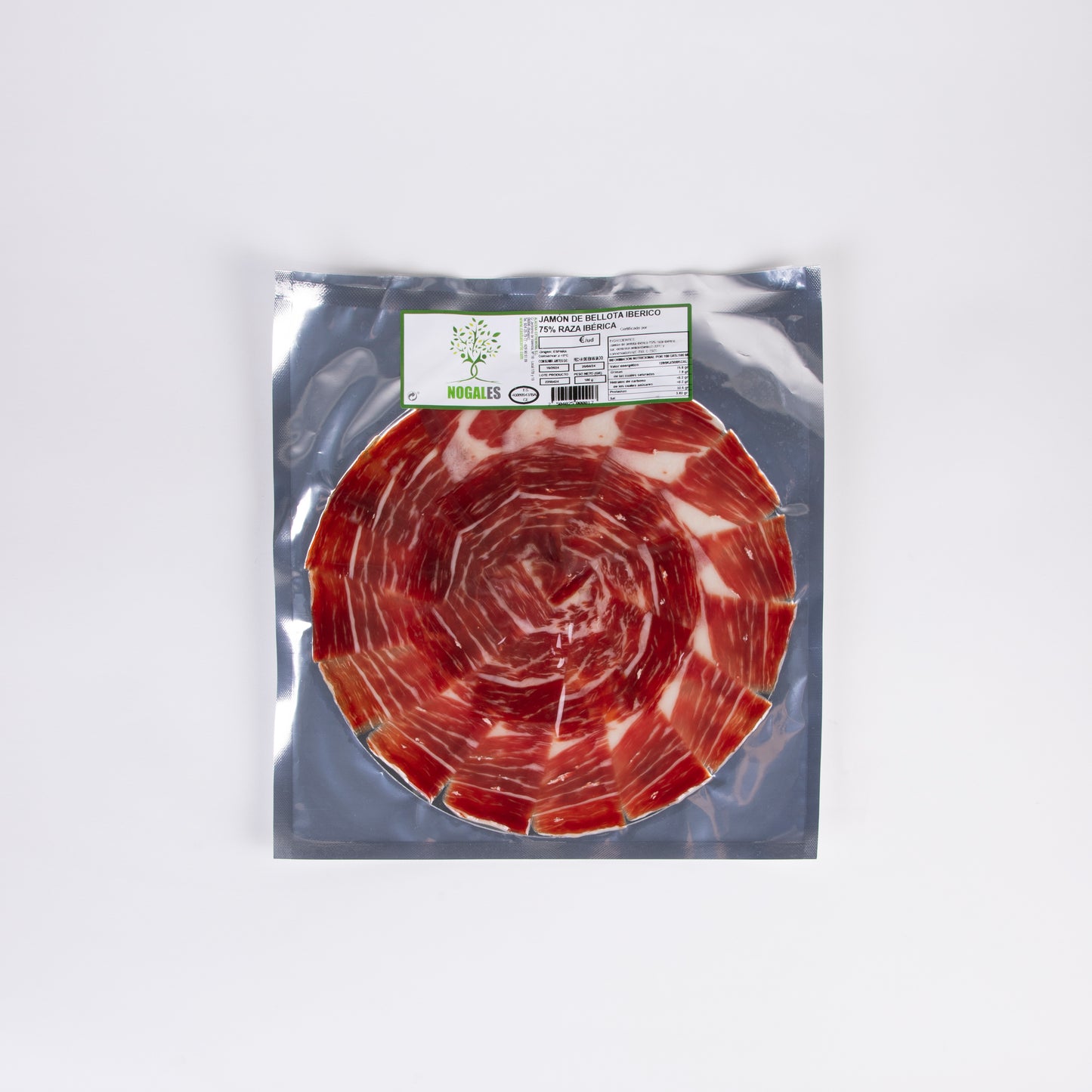 Jamón de bellota ibérico 100% raza ibérica - Nogales Con Estuche