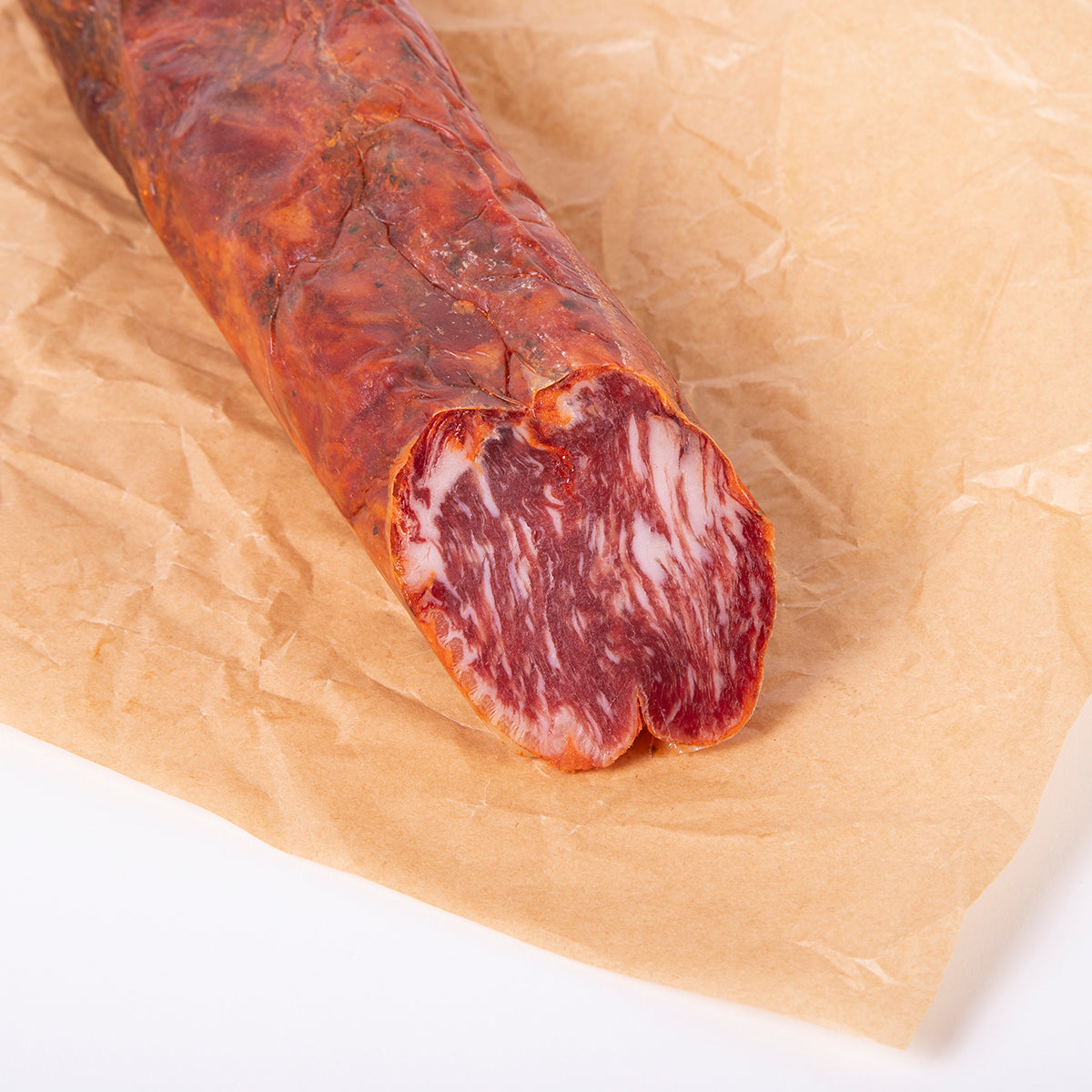 detalle corte de lomo ibérico de bellota