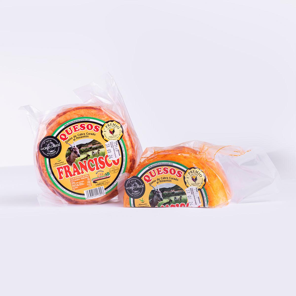 Francisco curado al pimentón - Queso de cabra extremeño premiado - Al Corte Extremadura