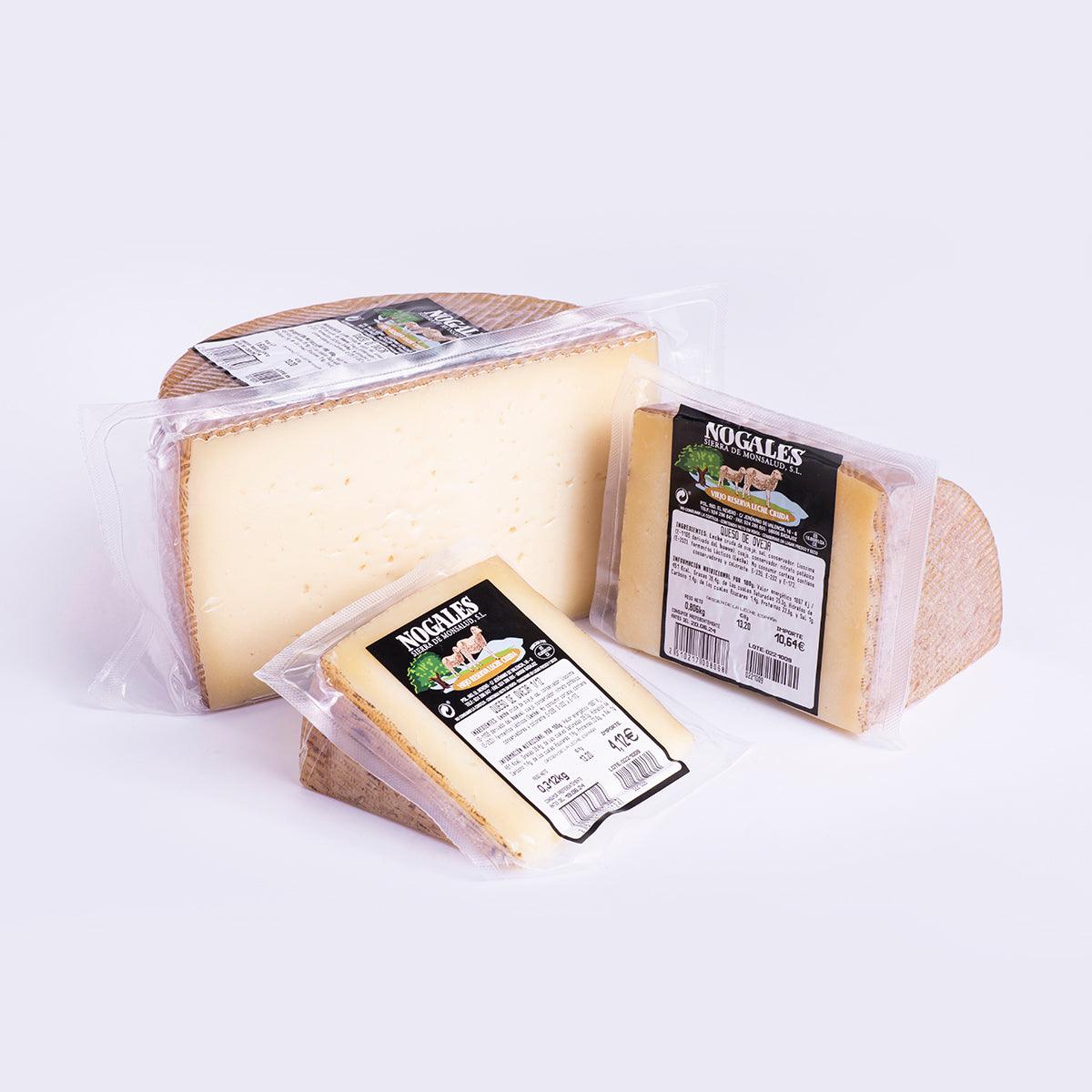 Queso viejo reserva de leche cruda de oveja - Nogales - Al Corte Extremadura