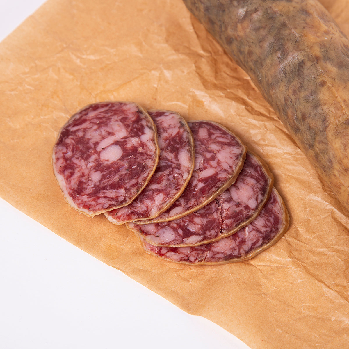 rodajas de salchichon cular extremeño