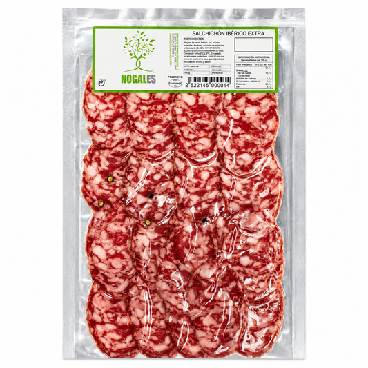 Salchichón ibérico extra loncheado - Nogales