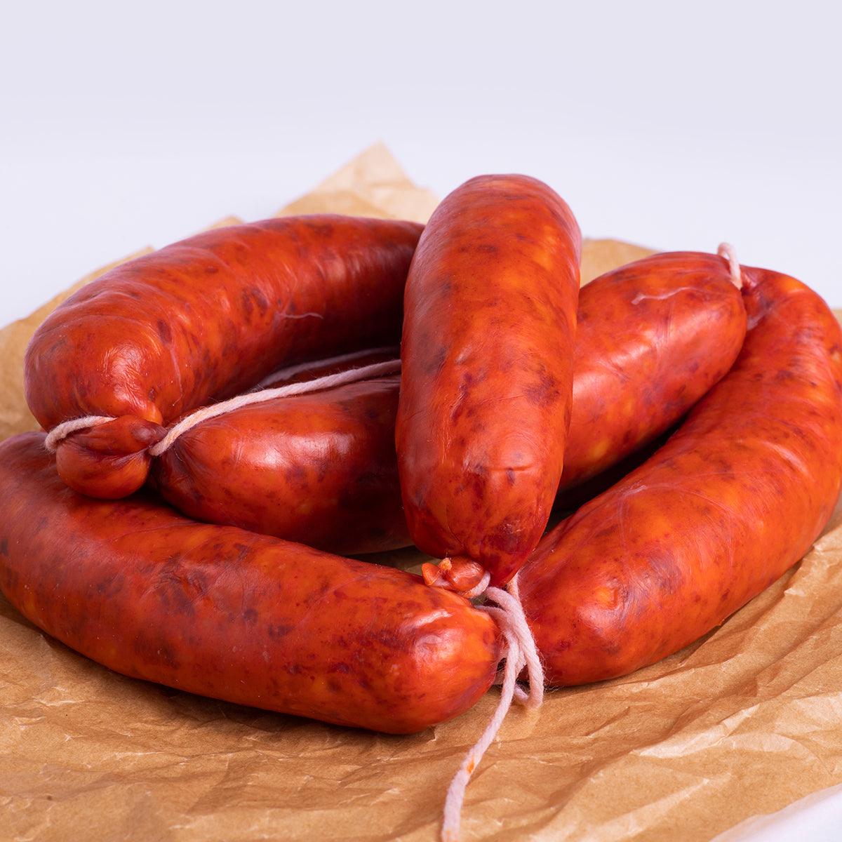 Chorizo ibérico para barbacoa - Rojo, blanco o picante - Al Corte Extremadura