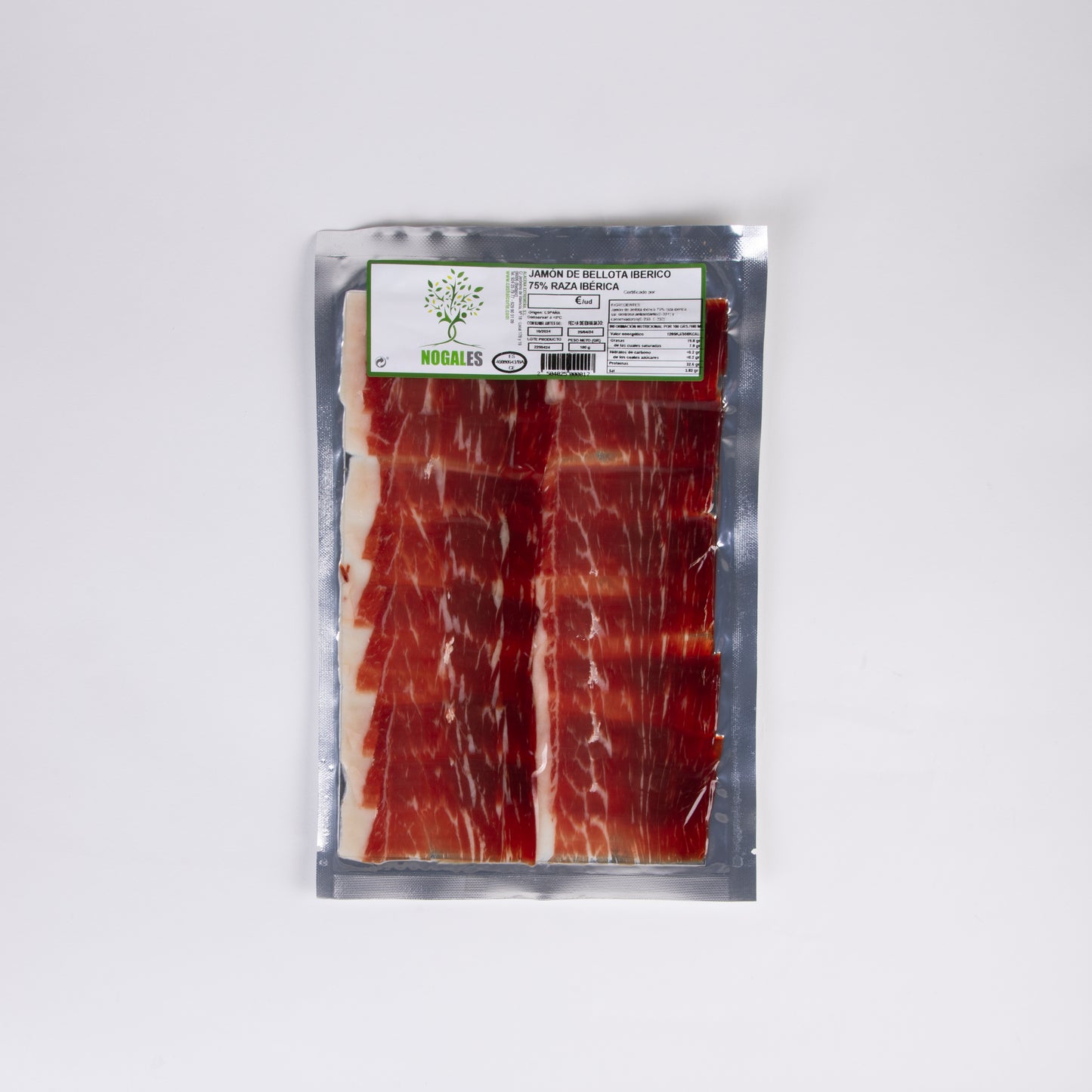 Jamón de bellota ibérico 75% raza ibérica - Nogales Con Estuche