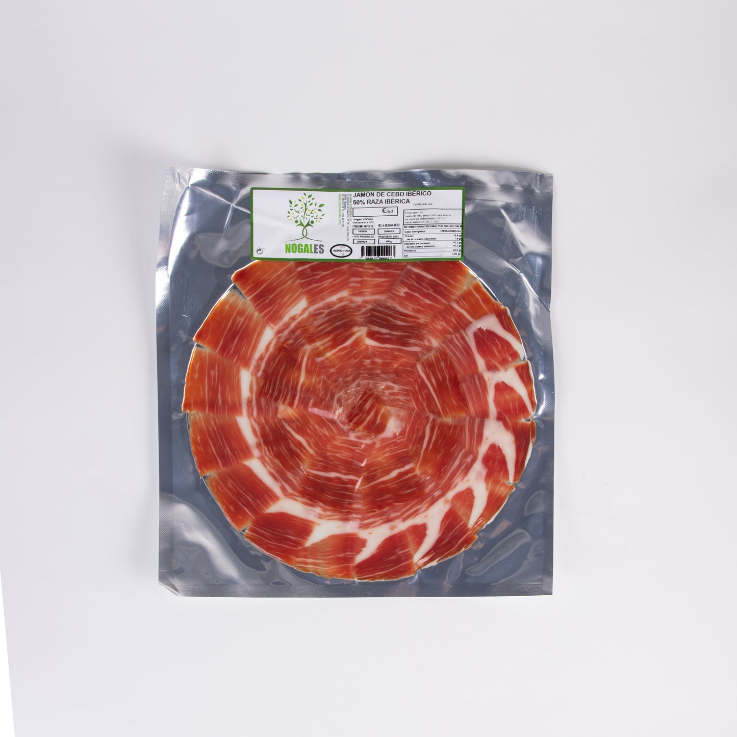 Jamón de cebo ibérico 50% raza ibérica - Nogales Con Estuche