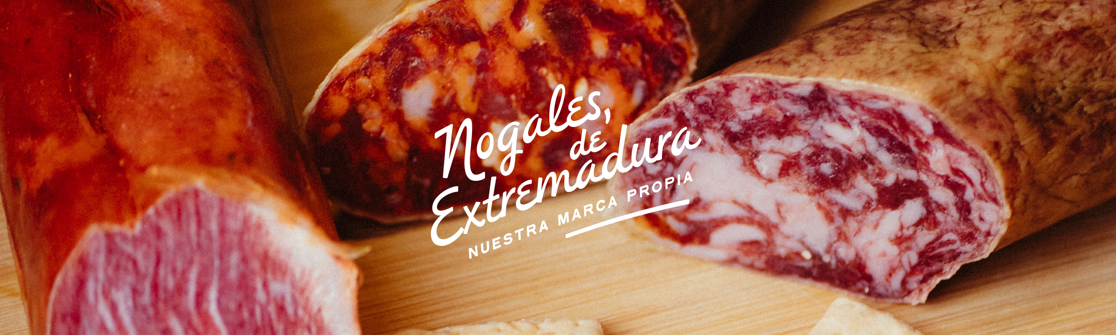 caña de lomo, chorizo rojo y salchichón ibérico de Nogales