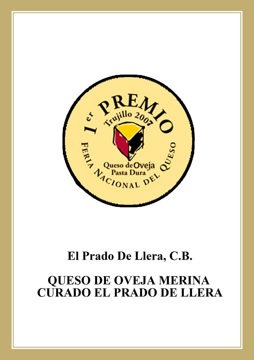 Queso de oveja extremeño premiado - El Prado de Llera - Al Corte Extremadura